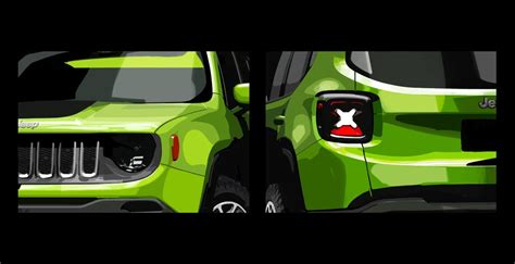 jeep renegade sports car sketches trending drawings vehicles