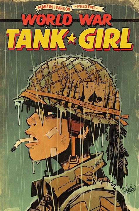 tank girl world war tank girl   cover art  brett parson