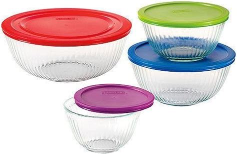 Pyrex 4 Piece 100 Years Glass Mixing Bowl Set Limited