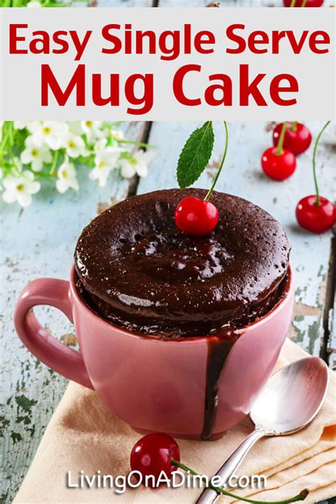 quick  easy single serve mug cake recipe