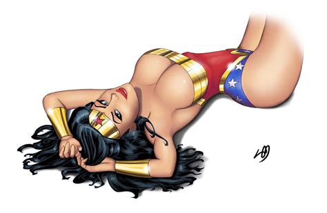 wonder woman pin up in a comic book style by artiststyle hentai foundry