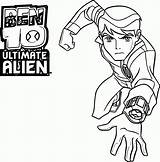 Coloring Ben Pages Alien Ultimate Kids Popular Games Coloringhome sketch template
