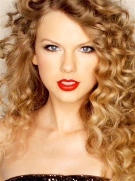 taylor swifts curly hair hair  makeup pinterest