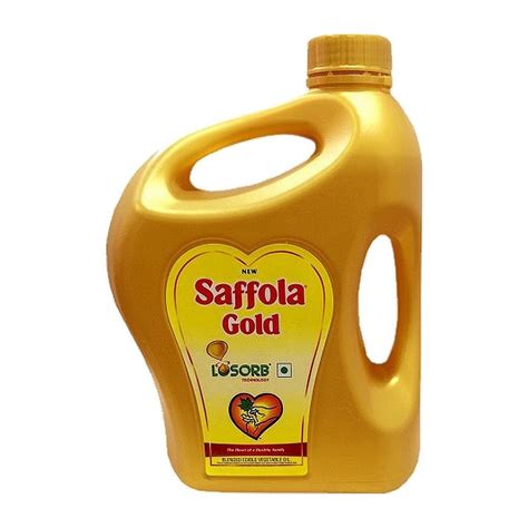 Saffola Gold Refined Oil Packaging Size 5 Litre Speciality Rich In