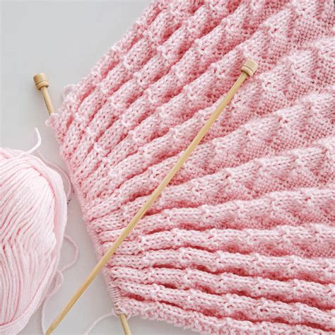 diamonds  purls baby blanket knitting pattern leelee knits