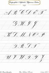 Calligraphy Copperplate sketch template