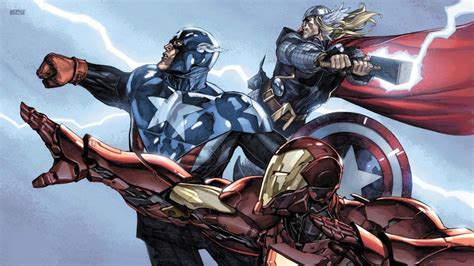 Thor Captain America Iron Man Superhero Marvel Comics