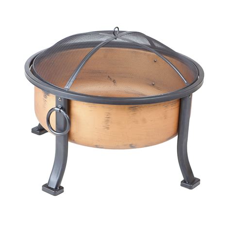 Buy Fire Sense Lumina Round Wood Burning Fire Pit Copper Finish 24