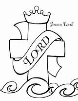 Coloring Jesus Pages Christian Sunday School Lord Bible Cross God King Kids Color Printable Gospel Name Cartoon Christ Clipart Book sketch template