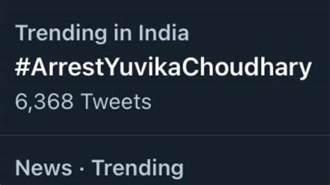 Yuvika Chaudhary Trend On Twitter Users Demand Arrest Her After Her
