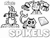 Mixels Coloring Pages Series Template sketch template