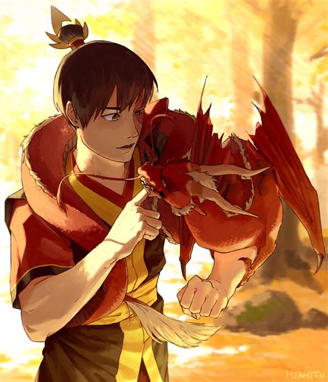 zuko and his dragon by miamitu r thelastairbender