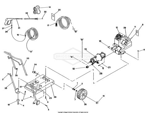 briggs  stratton power products    cp parts diagram  pressure washer