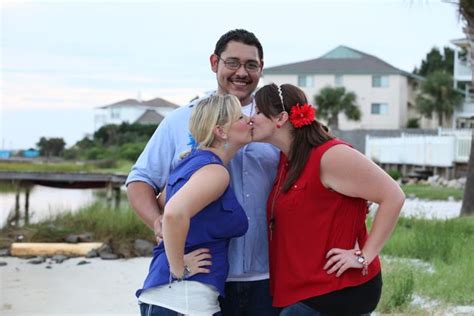 polyamorous man in love with two women plans three way