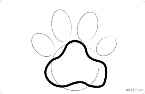 draw dog paw prints  steps  pictures wikihow