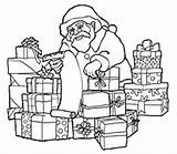 Christmas Coloring Santa Kate Presents Claus Pages Printable Copyright Notice Near Top Holiday Holidays sketch template