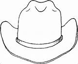 Cowboy Coloring Pages Hat Boots sketch template