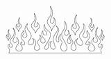 Flame Template Fire Printable Stencil Simple Stencils Flames Easy Designs Printablee Skull Via sketch template