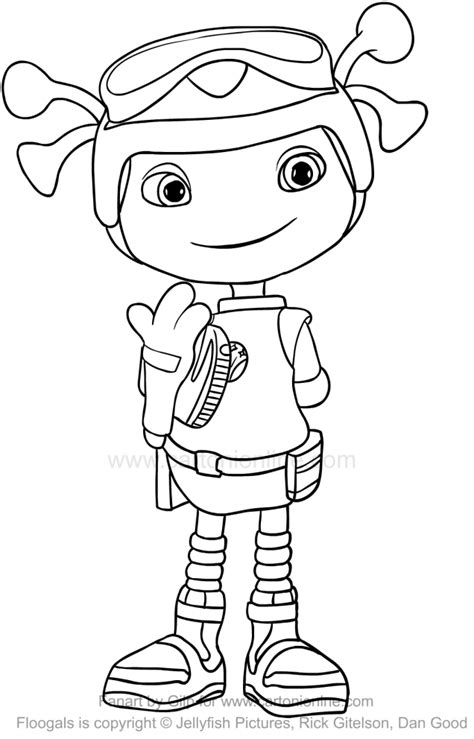 drawing flo floogals coloring page