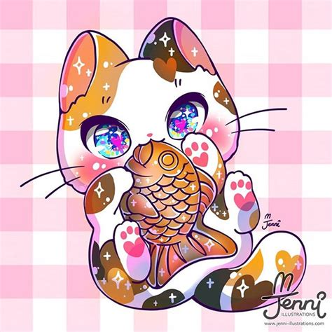 cutest art  sparkling kittens  jennillustrations youloveitcom