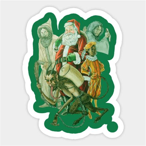 companions  st nicholas christmas sticker teepublic