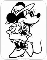 Minnie Classic Coloring Mouse Pages Disneyclips Funstuff sketch template