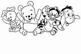 Pooh Winnie Coloring Pages Baby Cute Tigger Drawing Christmas Tiger Piglet Fall Colouring Print Drawings Getcolorings Printable Color Getdrawings Colorings sketch template