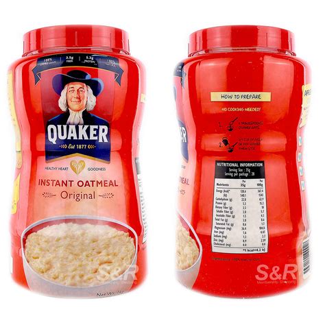 quaker instant oatmeal original kg