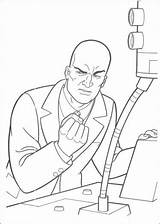 Lex Luthor Superhero sketch template