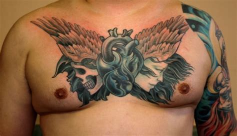 chest tribal tattoos for men and women design art