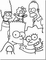 Simpson sketch template