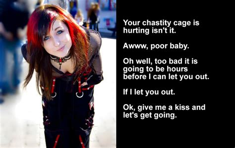 Goth  In Gallery Femdom Chastity Captions 7 Picture