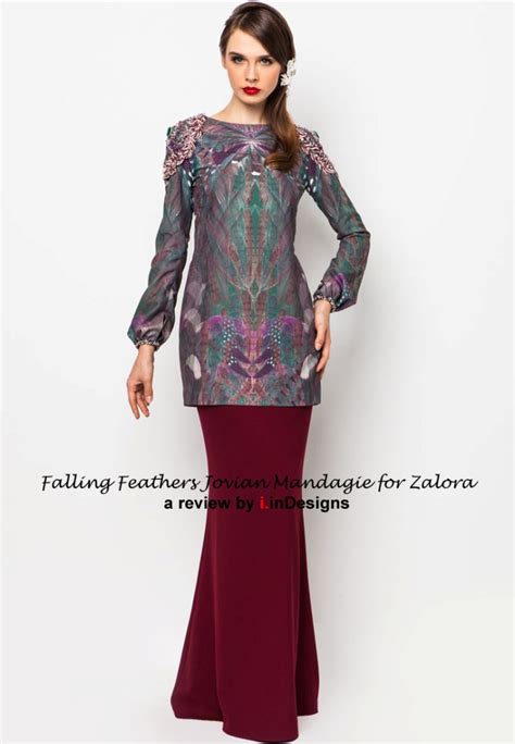 Falling Feathers By Jm For Zalora Awesome Baju Hari Raya