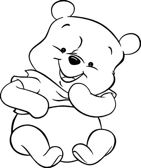 baby pooh  coloring pages wecoloringpagecom