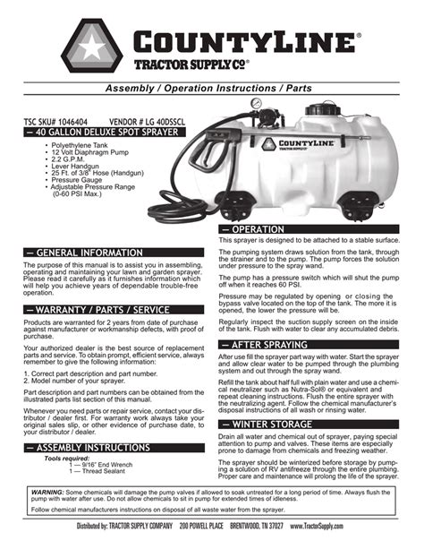 county  sprayer parts diagram dellschilar