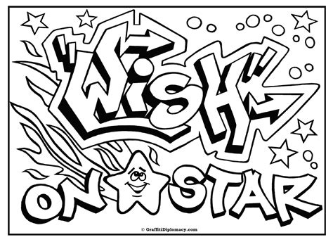 graffiti words coloring pages  getdrawings