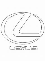 Logo Lexus Car Colouring Coloring Pages Colour Coloringpage Ca Brands Check Category sketch template
