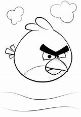 Angry Ptak Czerwony Drukuj Popular sketch template