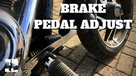 adjust brake pedal    softail sport glide youtube