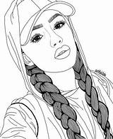 Ado Dessin Girl Coloring Coloriage Fille Swag Pour La sketch template