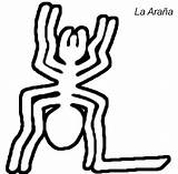 Nazca Lineas Nasca Araña sketch template