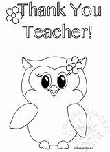 Teacher Coloring Appreciation Pages Thank Printable Owl Ever Kids Color Template Sheets Sheet Card Week Quotes Kindergarten Print Getdrawings Getcolorings sketch template