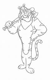 Tiger Tony Animation sketch template