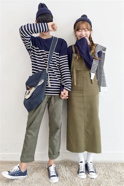 9 korean inspired couple outfits that aren t cheesy his and hers t shirts