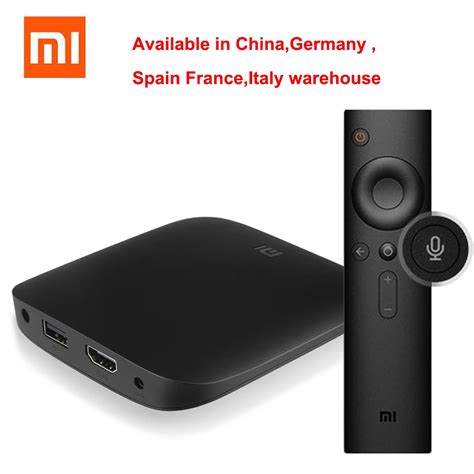 set top box original mi tv box  smart  ultra hd android   wifi google cast wifi