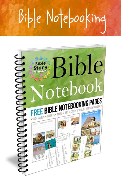 bible story printables  notebook bible crafts kids crafts