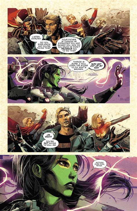 gamora kills star lord comicnewbies