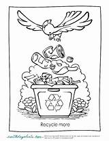 Recycling Coloring Pages Recycle Colouring Color Getcolorings Printable Bin sketch template