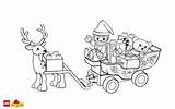 Sleigh Duplo Reindeer sketch template