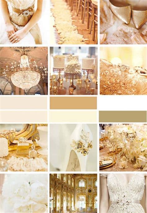 Wedding Color Palette Gold Inspired Bride